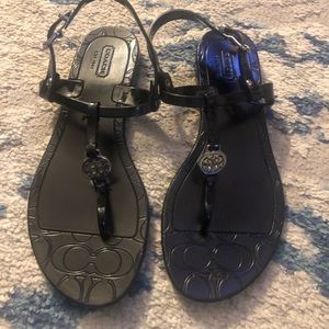 Coach Plastic Sandals, Pre owned